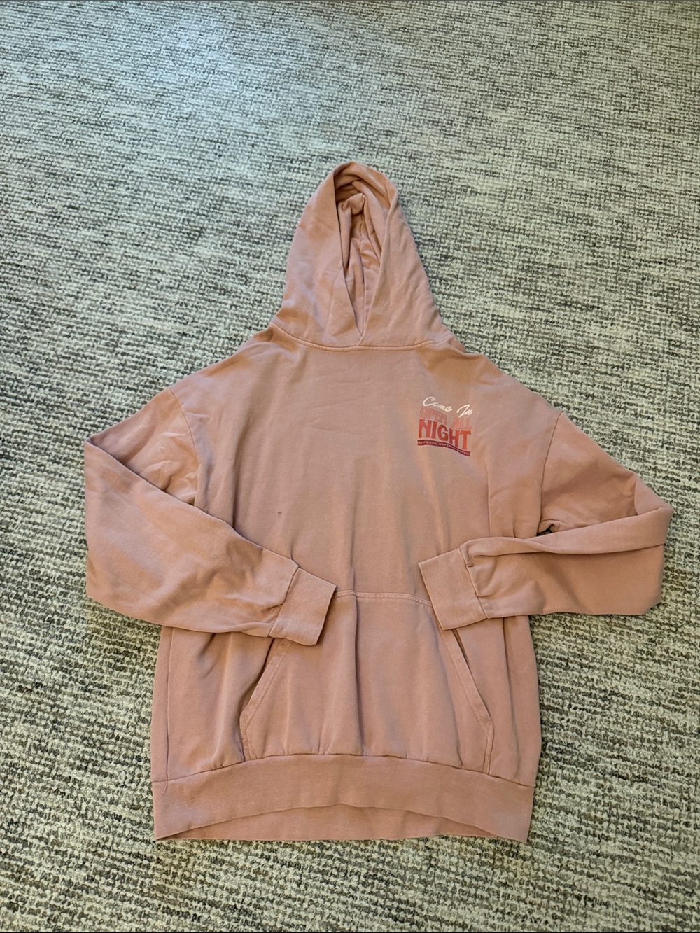UNWELL BOYFRIEND MATERIAL MERCH Pullover Hoodie - Dusty Rose
